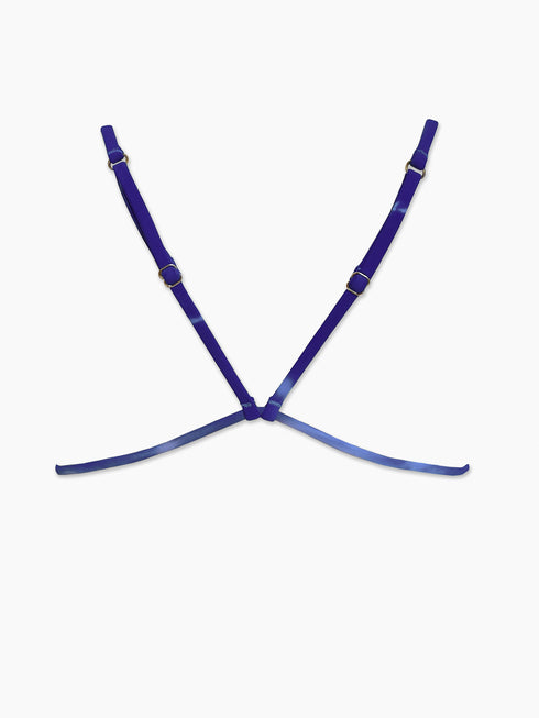 The Hand Dyed Maya Top - Blue Shibori